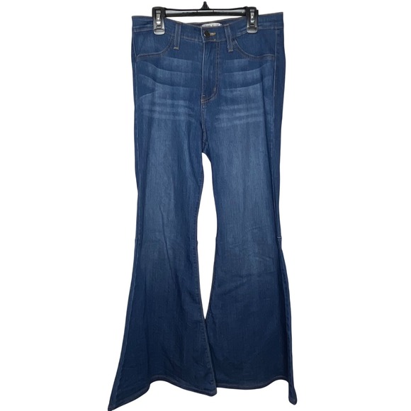 Judy Blue Denim - Judy Blue Size 9 / 29 High Waist Flare Bell Bottom Jeans Blue Denim Boho Gypsy
